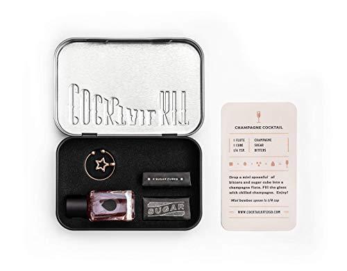 Cocktail Kits 2 Go Cocktail Kits 2 Go - Cocktail Set for Craft Cocktail Lovers - Mixology and Craft Travel Kit - Crafted in USA - Gift Box for All Occasions (Champagne)