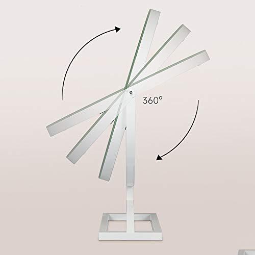 Bathroom mirror Modern and Simple Makeup Mirror with lamp Desktop LED lamp Desktop Charging Beauty Supplement Light Large Mirror Free 10 Times Mirror Gold White Black Rose Gold 3039,4049.2,5060cm