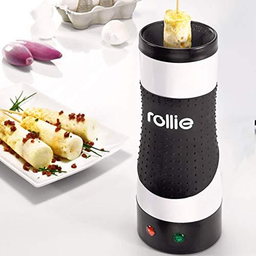 Rollie Rollie Egg cooker Automatic Electric Vertical (Stainless steel) / Egg sandwich,Egg rolls, Omelets, Scrambled eggs, Breakfast egg maker. Free cleaning brush + 25 recipes
