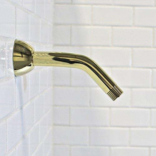 Speakman Speakman S-2500-PB Clean and Simple Shower Arm and Flange for Stylish Bathroom Décor, Polished Brass, 7 inches