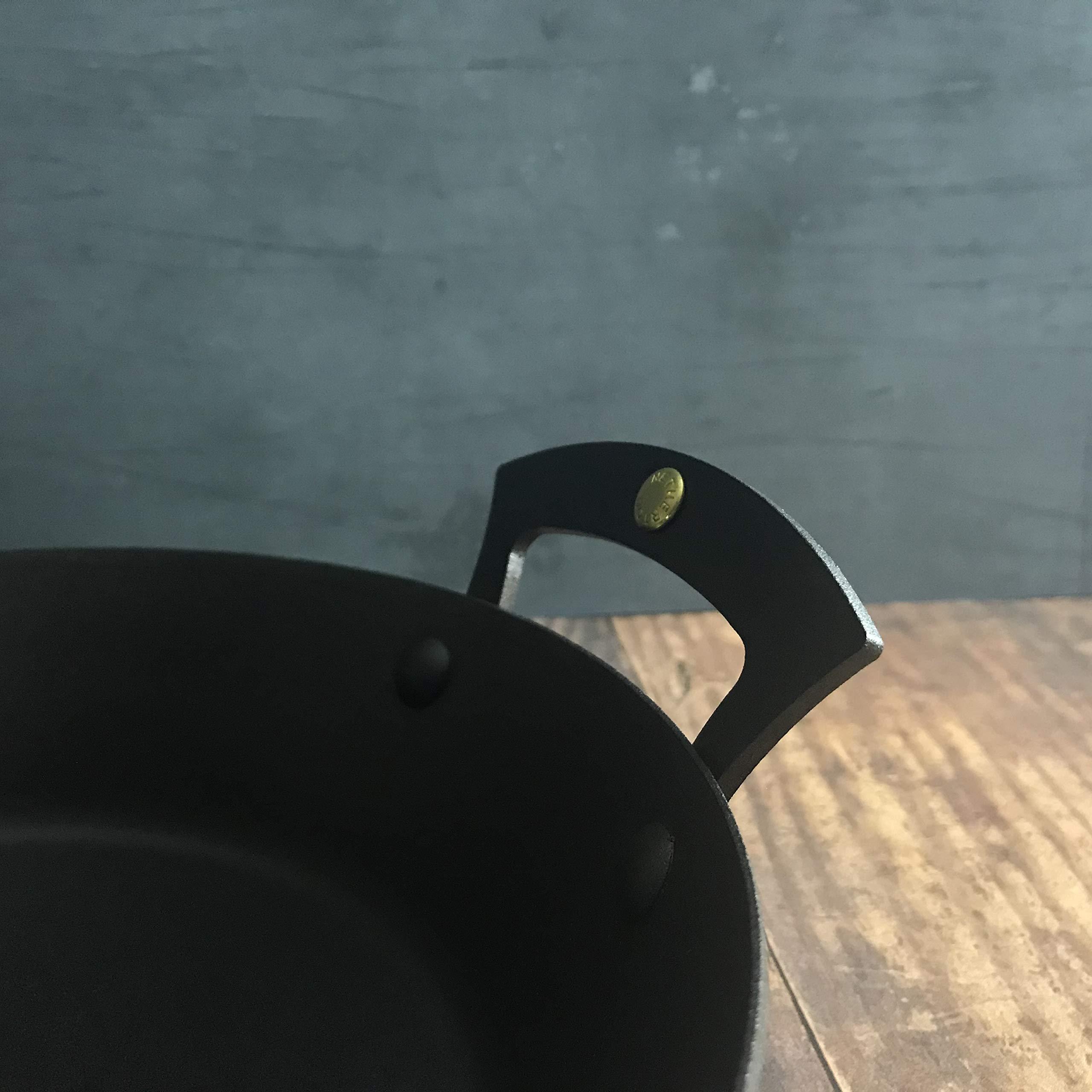 Netherton Foundry Shropshire Netherton Foundry Shropshire 8\" Spun Iron Prospector Pan NFS-199