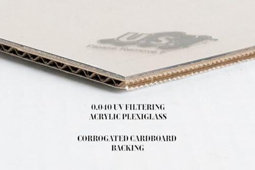 US Art US Art Frames 9x18 Bright Gold Flat 1.25 Inch, Smooth Wrapped Finish Wood Composite Wall Decor Picture Poster Frame