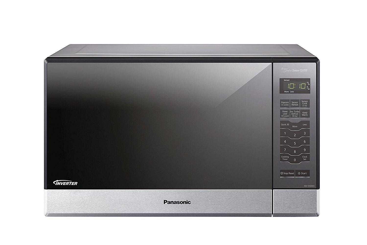 Panasonic Panasonic Microwave Oven NN-SN686S Stainless Steel Countertop/Built-In with Inverter Technology and Genius Sensor, 1.2 Cubic Foot, 1200W