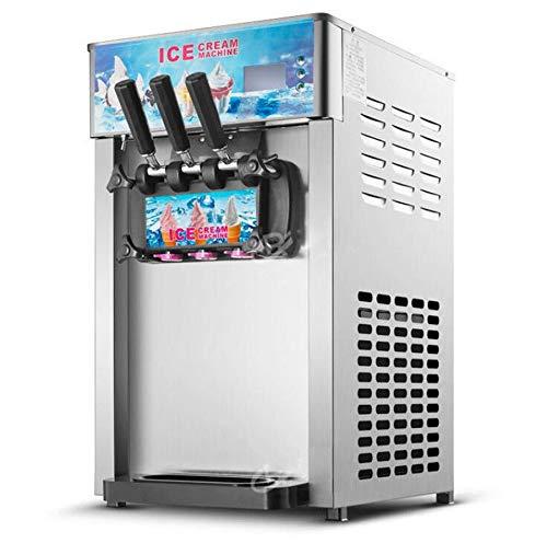 HayWHNKN HayWHNKN Commercial Soft Serve Ice Cream Machine 3 Flavor(2+1 flavor) Stainless Steel 18L/H 110V 1200W