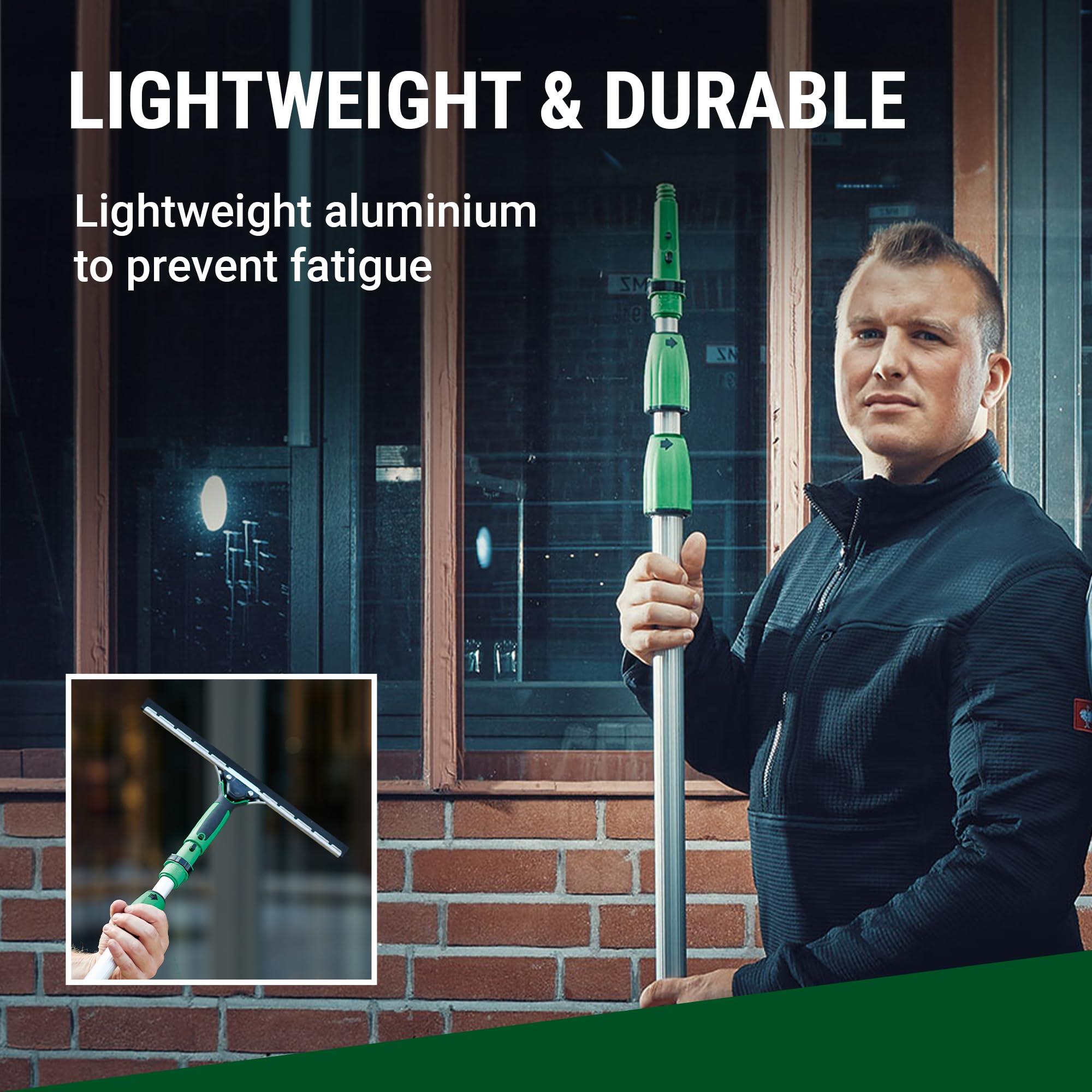 UNGER Unger ED450 14' Length 3 Section Aluminum Extension OptiLoc TelePole