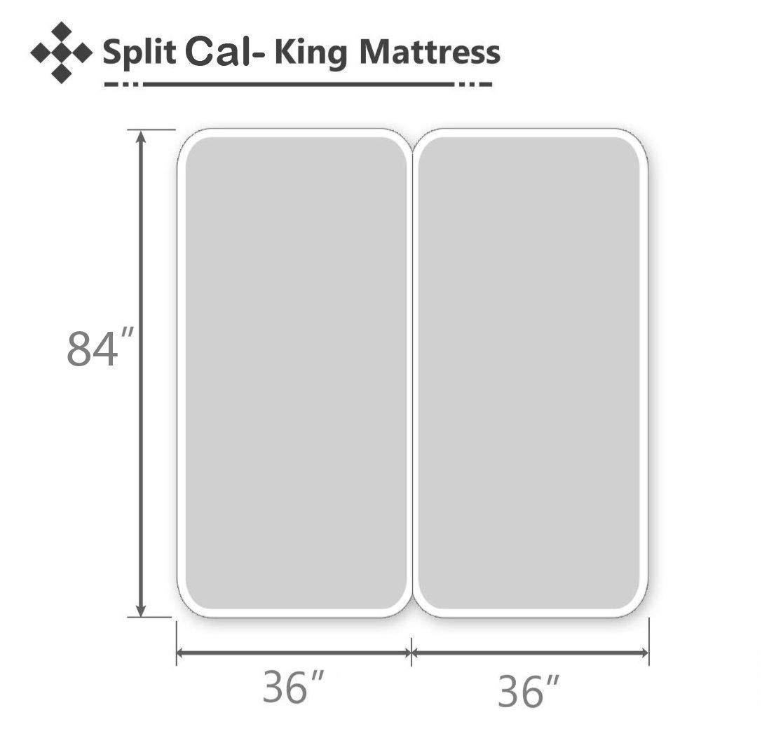 Ashley Mills Ashley Mills Split California King Sheet Set for Adjustable Bed Luxury Sheets, 800 TC 100% Egyptian Cotton Sheets, 5 Piece Split Sheet Set,21\" Deep Pocket, Ivory Solid