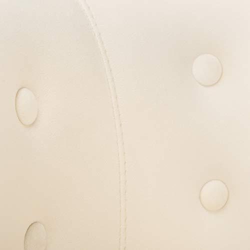 Safavieh Safavieh Couture Zayna Glam Cream Velvet 26.8\"-35\" Adjustable Bar Stool Barstool,