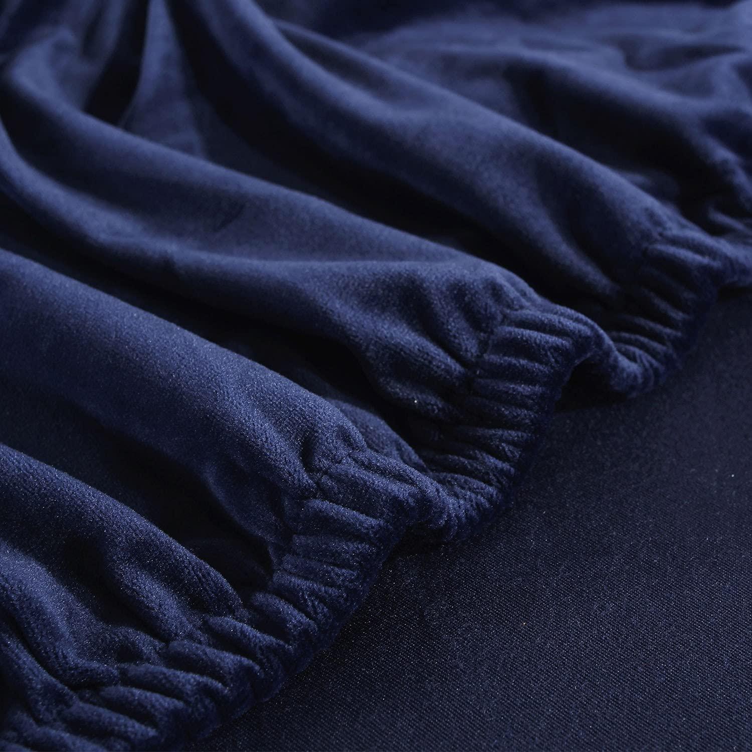 ZFHNYJWKL Stretch Sofa Slipcover L Shape Sofa Covers for Sectional Sofa Set,Couch Covers Chaise Lounge Covers for Dogs Pets Kids,Furniture Protector Covers for 3 Cushion Couch for Living Room(BlueB,2+4 Seat)