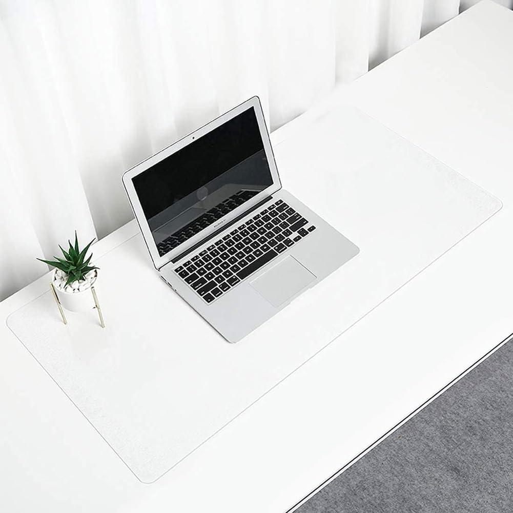 QCHIAN QCHIAN Desk Mat Transparent, Clear Desk Mat, Large Pad Table Protector, Non-Slip, Waterproof,Round Edges Desk Mat, for Kitchen Coffee Office Dining Table(Size:L(5.25ft) X W(3.28ft) X T(0.08\"))