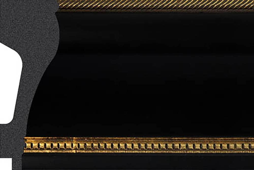 WHOLESALE ARTS AND FRAMES WHOLESALE ARTS AND FRAMES 4\" Polystyrene Excellency Matted Picture Frame with Mat 11x14 for 8x10 Artwork 1261 Series Decadent Chocolate Gold Made in USA by Wholesaleartsframes-com