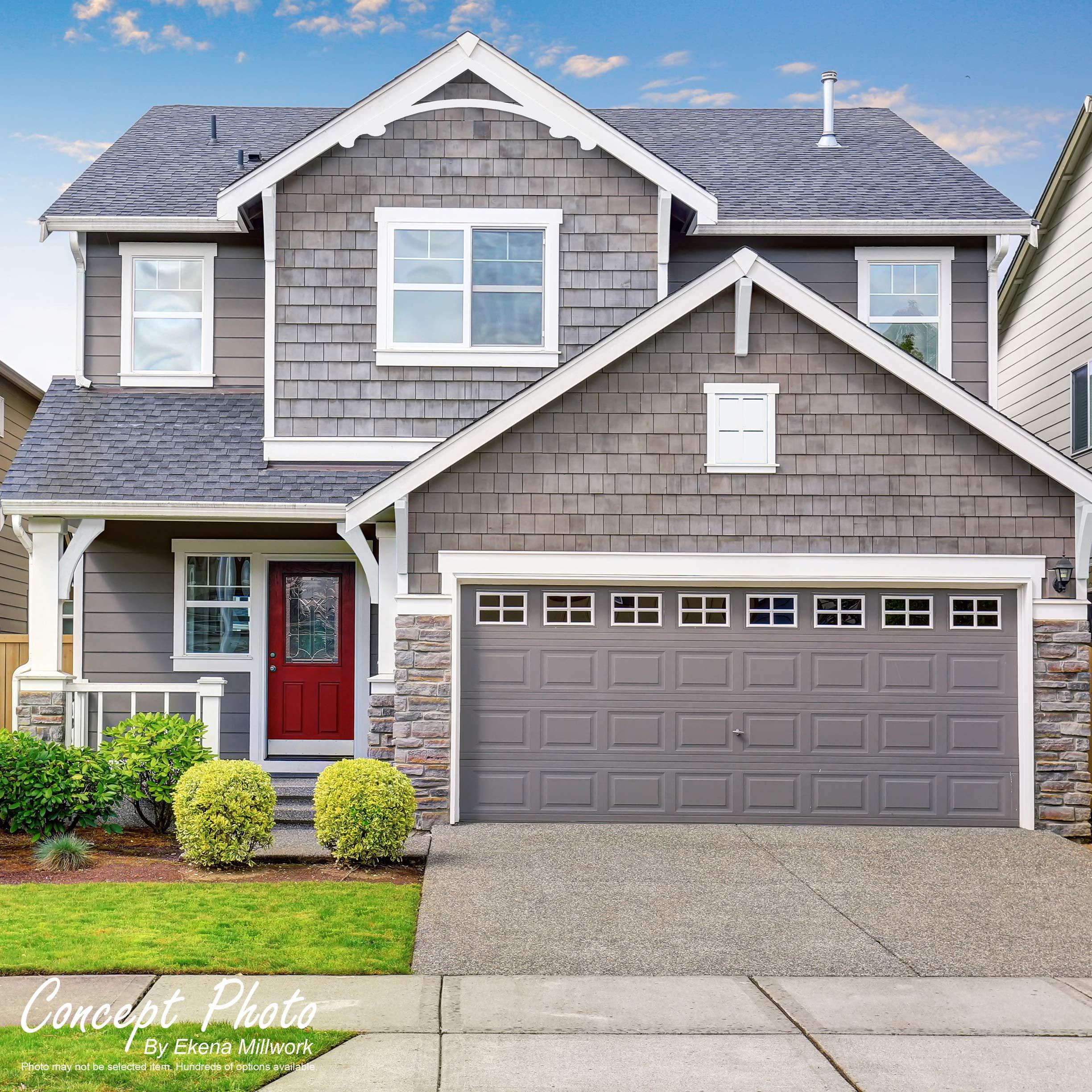 Ekena Millwork Ekena Millwork GPP048X024X100BOR Bordeaux Architectural Grade PVC Gable Pediments, 48\"W x 24\"H x 1\"P (12/12) Pitch