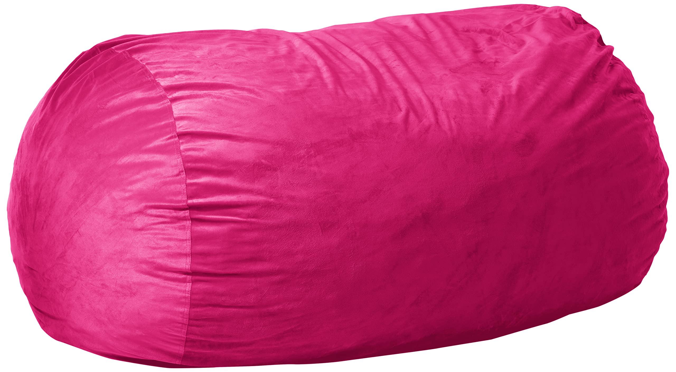 Chill Sack Chill Sack Bean Bag Chair Cover, 6-feet, Microsuede - Pink