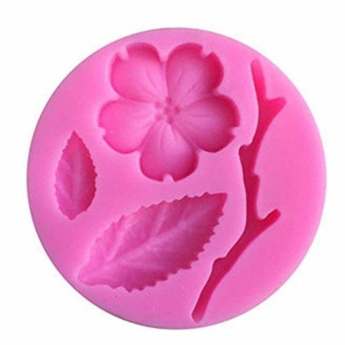WYD WYD Flowers and Leaves Set Fondant Mermaid Silicone Mold,Handmade Soap Mold,Cake Mold Decorating,Fondant Baking Mold
