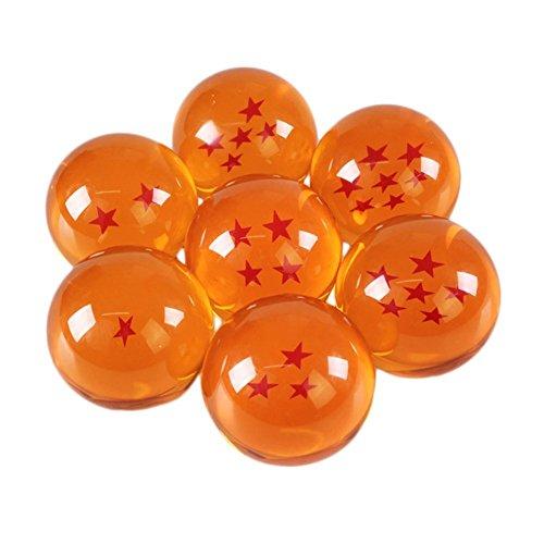 Aebor Aebor 7pcs 76MM Large Crystal Acrylic Resin Glass Ball with Gift Box Dragon Transparent Play Balls