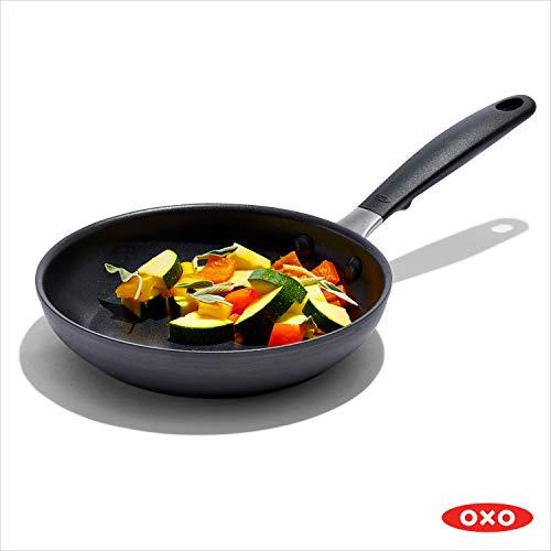 OXO OXO Good Grips 8" Frying Pan Skillet, 3-Layered German Engineered Nonstick Coating, Stainless Steel Handle with Nonslip Silicone, Black