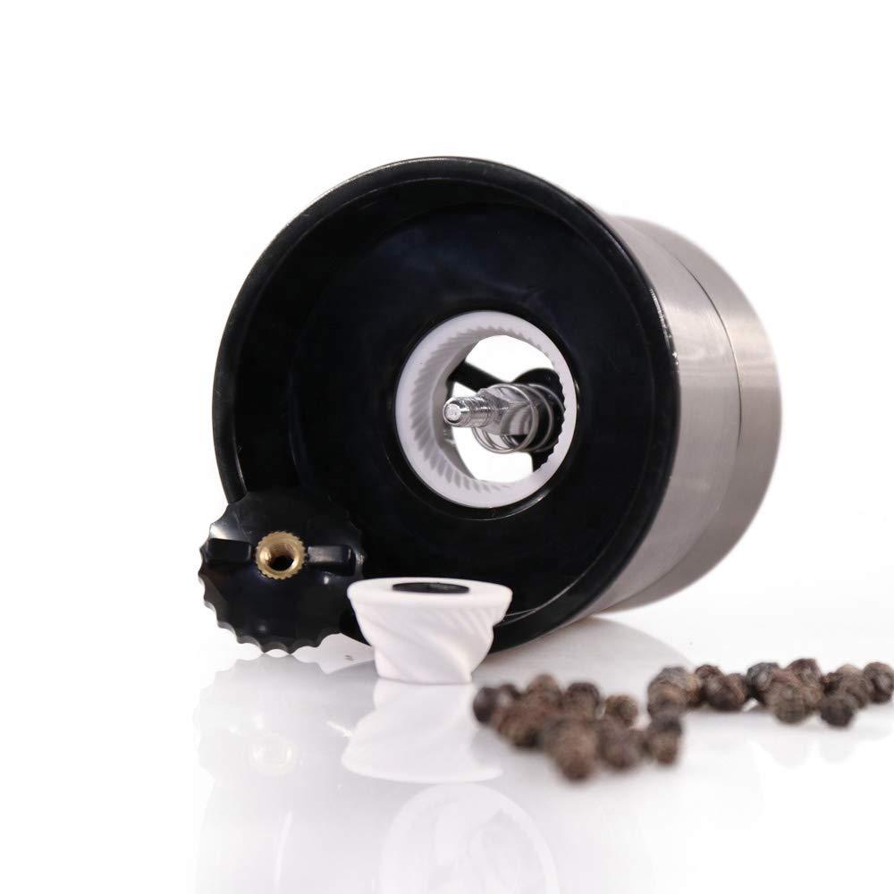 Cuisinox Cuisinox Premium Salt and Pepper Mill and Spice Grinder with Ceramic Mechanism, 4" x 5", Black