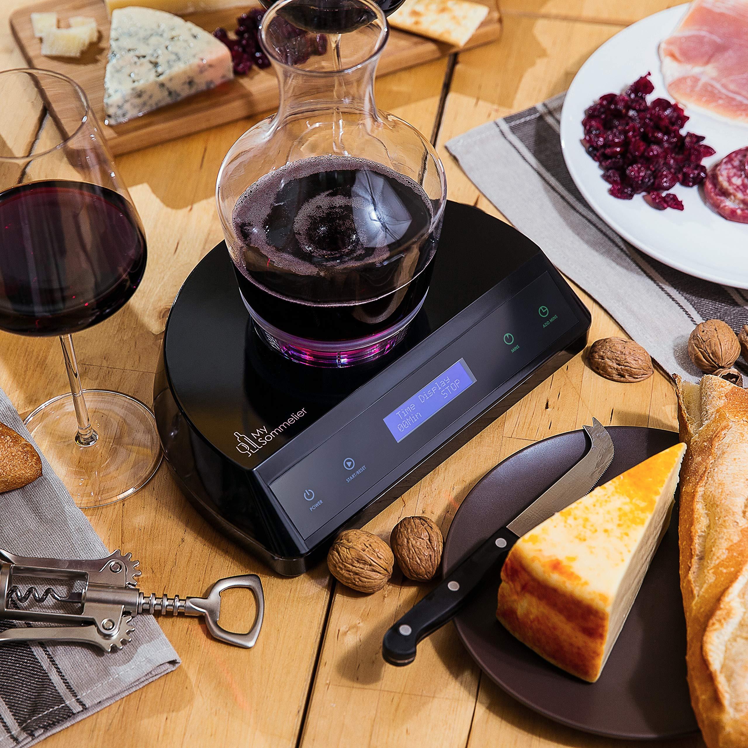 HUMBEE Chef HUMBEE Chef My Sommelier Electric Wine Aerating Decanter, Black -