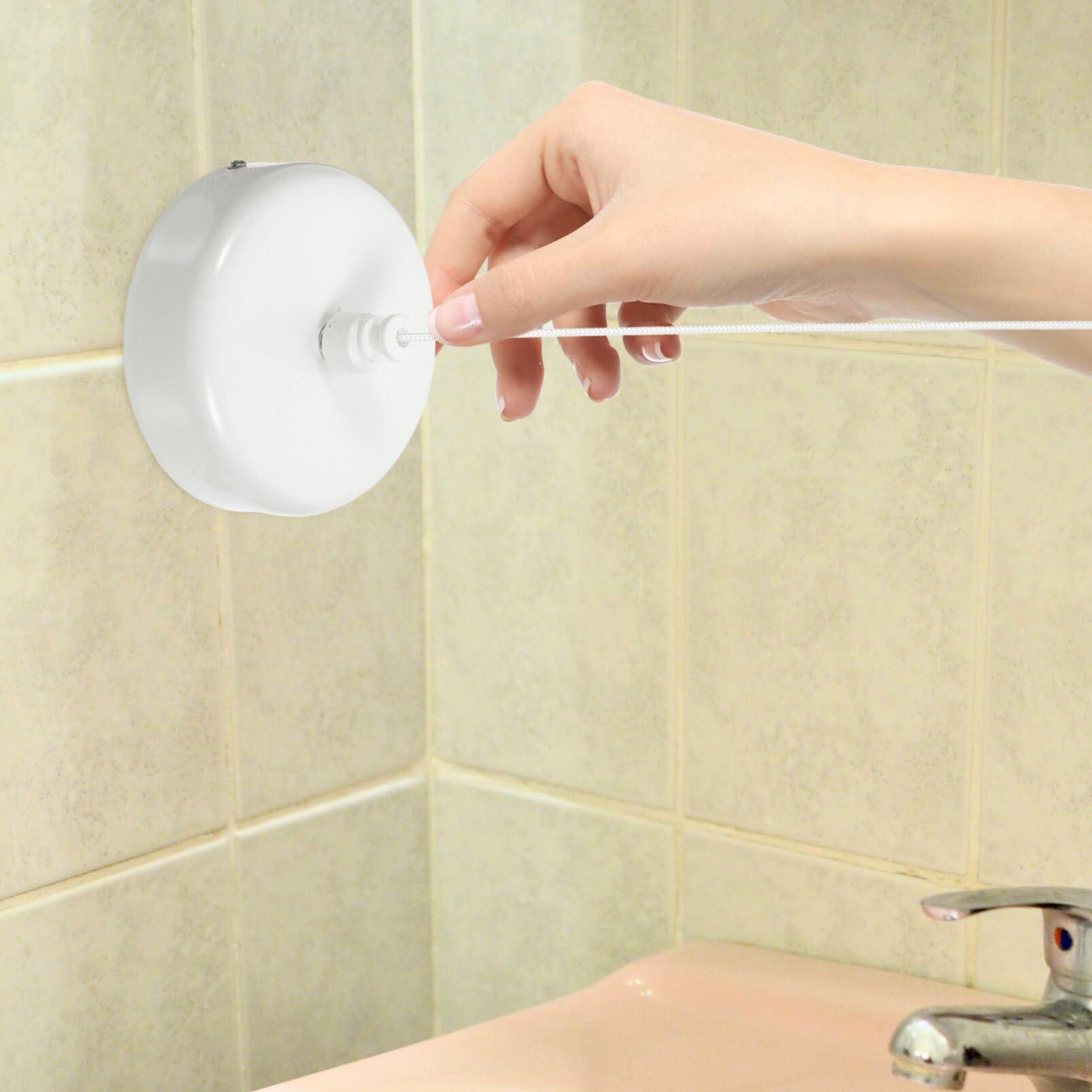 iplusmile iplusmile Retractable Clothesline Stainless Steel Travel Laundry Hanging Line Portable Pull Out Clothes Line Retracting Indoor Drying Washing Line Outdoor Shower Clothing Line Hotel Camping