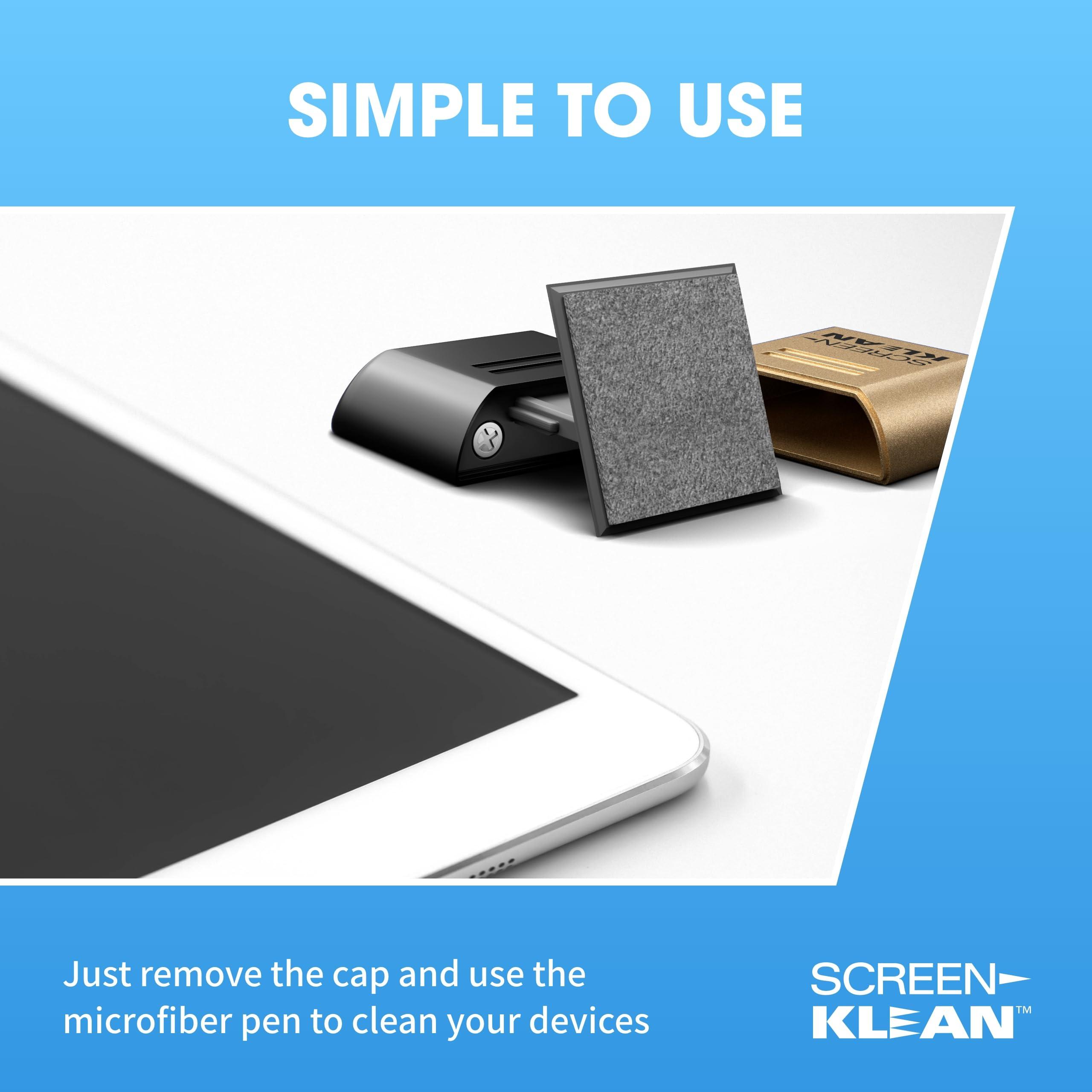 Carbon Klean CarbonKlean ScreenKlean Tablet Screen Cleaner - Compatible with iPad, Android & Amazon Tablet - with Carbon Microfiber Tech - Electroplated Gold - 1 Count