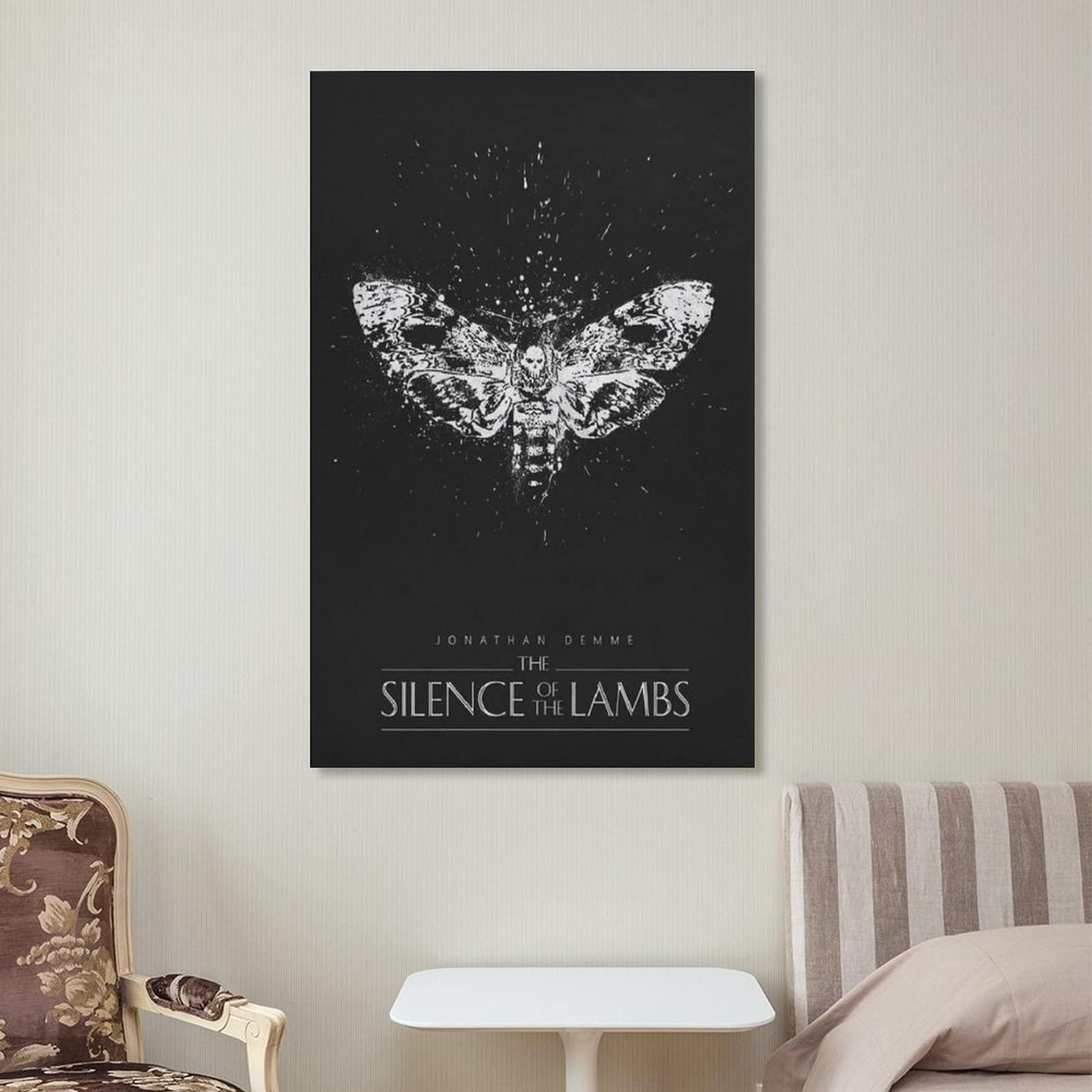 HAUHAU The Silence of The Lambs Movie Poster (3) Art Poster Canvas Painting Decor Wall Print Photo Gifts Home Modern Decorative Posters Framed/Unframed 16x24inch(40x60cm)