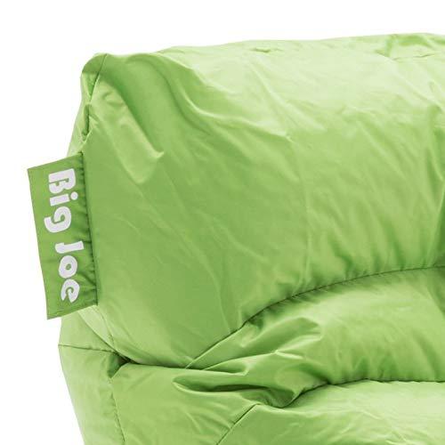 Big Joe Big Joe Roma Bean Bag Chair, Spicy Lime Smartmax, Durable Polyester Nylon Blend, 3 feet