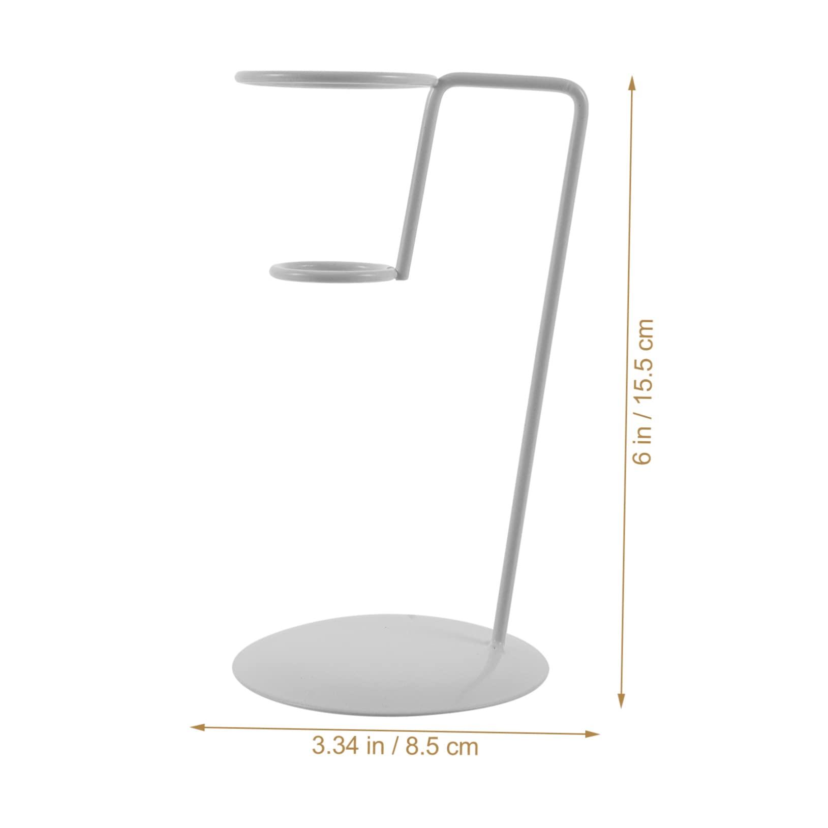 MUCKLILY MUCKLILY Ice Cream Stand Ice Cream Cone Holder Ice Cream Scooper French Fried Stand Cake Stand Lid Cookie Display Shelf Ice Cream Cone Muffin Cases Appetizer Cones Display Iron White