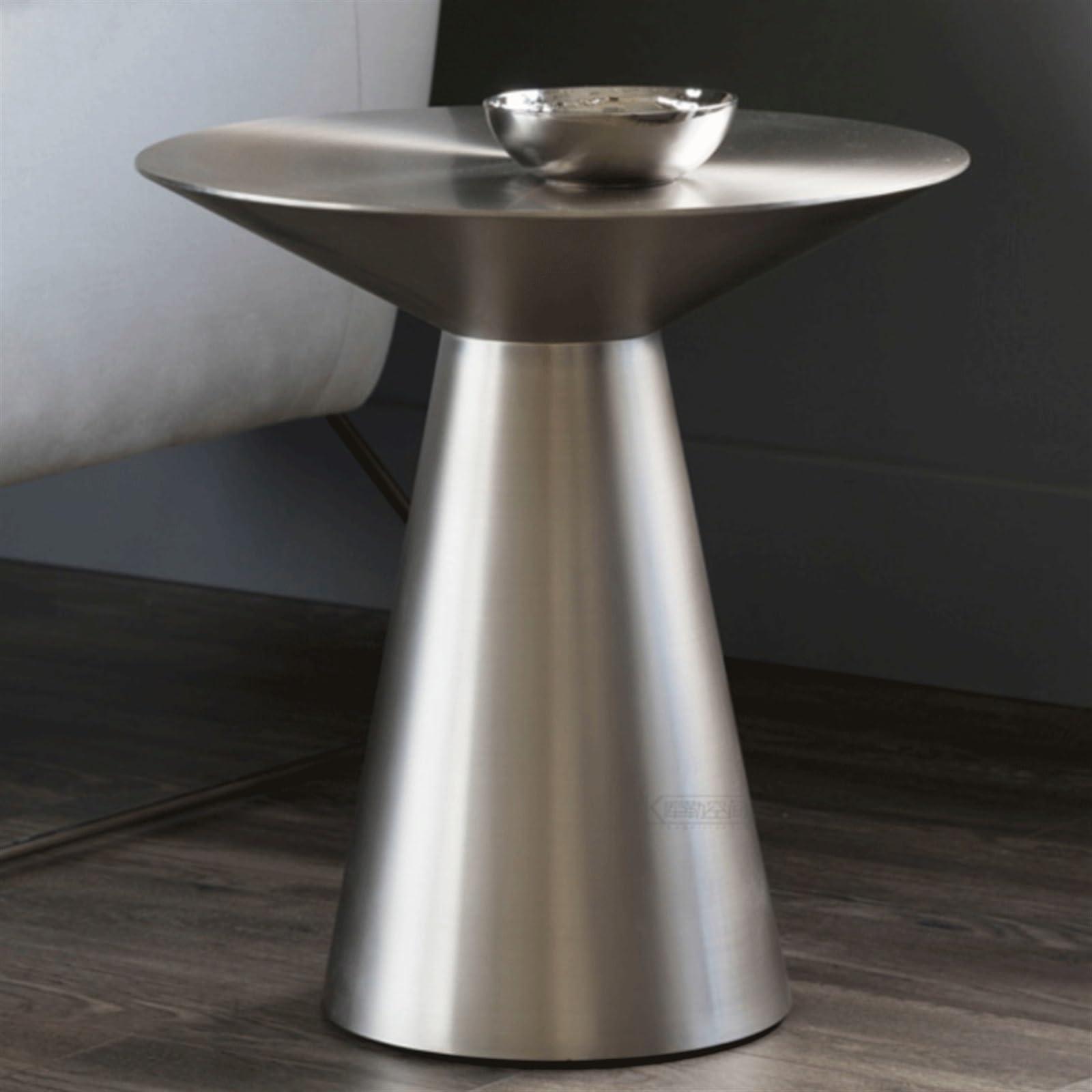 GLigeT End Table Sofa Side Table Metal Round Side Table, Corner Table, Small Coffee Table with a Unique Shape for The Home, Dining Room or Living Room Tea Table(Large)