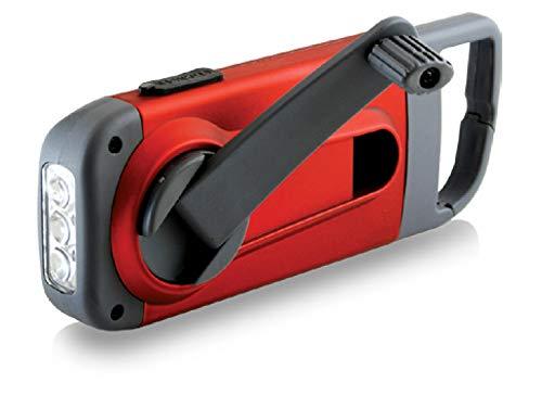 Eton Eton - American Red Cross Clipray Crank-Powered, Clip-On Flashlight & Smartphone Charger,Cherry Red,Hand Crank, Hands Free Carabiner Clip, Pack of 2