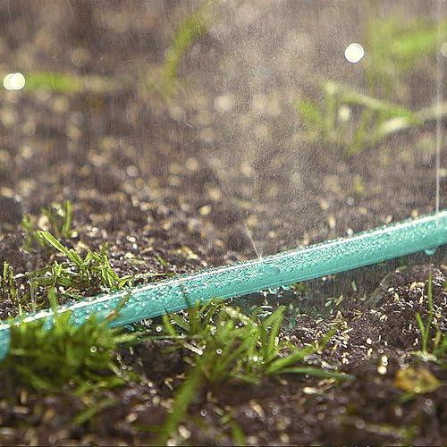 Fiskars Gilmour 2-in-1 Sprinkler Soaker Hose, 50 ft Heavy Duty Watering Hose with Holes, Water Hose for Lawn and Garden Irrigation