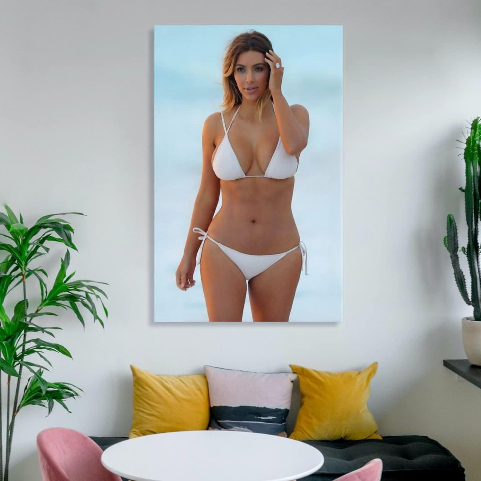 Generic Kim Kardashian Sexy Poster Wall Art Poster Gifts Bedroom Prints Home Decor Hanging Picture Canvas Painting Posters 12x18inch(30x45cm)