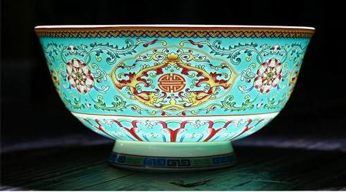 ThraKi ThraKi Ceramic Bowlsalad bowlRamen Bowl Porridge Bowl,Soup Bowl15.6cm 7.8in Ceramic Bowl Enameled Bowl Master Teacup High-Grade Bone China Bowl Stemware Bowl