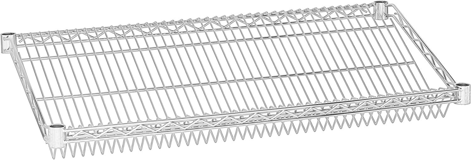 Omega Omega 18" Deep x 60" Wide x 74" High 6 Tier Black Slanted Wire Shelf Starter Shelving Unit
