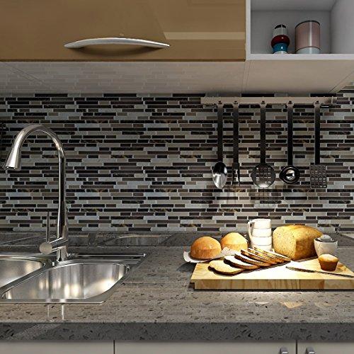 Art3d Art3d Self Adhesive Wall Tile (11.8 x 11.8inches,10 Tiles) Peel and Stick Backsplash for Kitchen, Bathroom