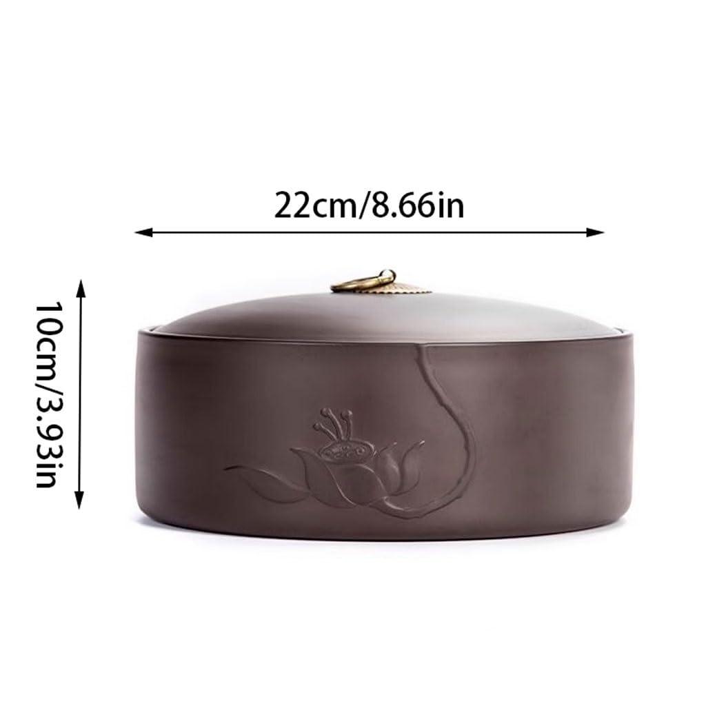 EERINESS Tea Bag Organizer Tea Storage Container Tea Canister Ceramic Household Large Antique Snack Canister Tea Storage Tank Tea Bucket Awakening Tea Canister Tea Box Tea Organizer