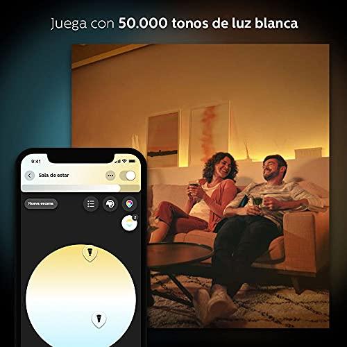 Philips Hue Philips Hue 2-Pack White Ambiance BR30 60W Equivalent Dimmable LED Smart Flood Light (Works with Alexa Apple and Google Assistant) (466508)