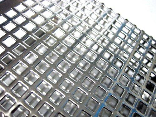 Stopia Small Square Stainless Steel Perforated Cutlery Basket Sink Rack Storage Silver by Stopia