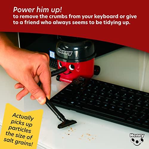 Paladone Paladone Henry Hoover Desk Mini Vacuum - Novelty Desktop Cleaner, Coordless Keyboard & Computer Cleaner