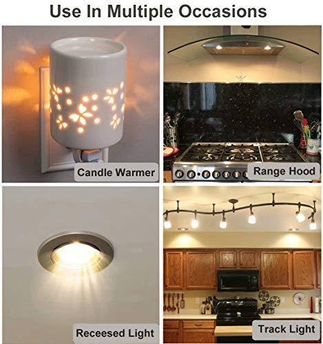 Vinaco Vinaco GU10 Bulb 25W 120V, 6 Pack Long Lifespan MR16 GU10 Halogen Bulb, GU10 Dimmable Warm White 2800K for NP5 GU10 120V 25W Bulb Candle Warmer, GU10+C 120V 25W Bulb for Track Light Bulbs, Hood Bulbs