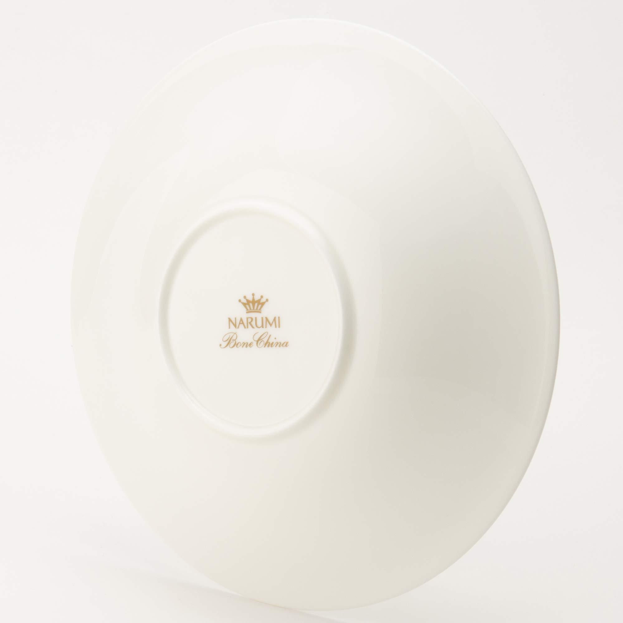 NARUMI() Narumi 50180-5304 Plate, Esprit, 9.1 inches (23 cm), White, Simple, Stylish, Relief Soup, Deep, Deep Plate, Microwave Heated, Dishwasher Safe, Made in Japan