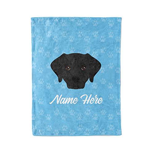 Personalized Corner Personalized Black Lab Extra Large Fleece Throw Blanket for Adults Boys Girls Kids Baby Toddler Pet Dogs Puppy Blankets Perfect for Bedtime Bedding Gift
