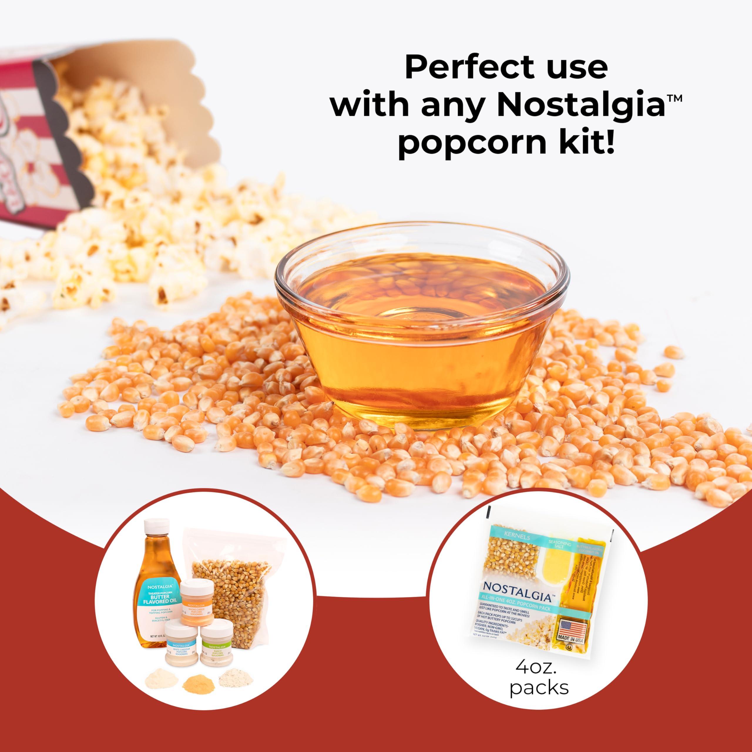 Nostalgia Nostalgia 6-Quart Stirring Popcorn Popper - Quick-Heat Technology - Makes 24 Cups of Popcorn - Includes Kernel Measuring Cup - Perfect for Birthday Parties, Movie Nights, and More - Black Original