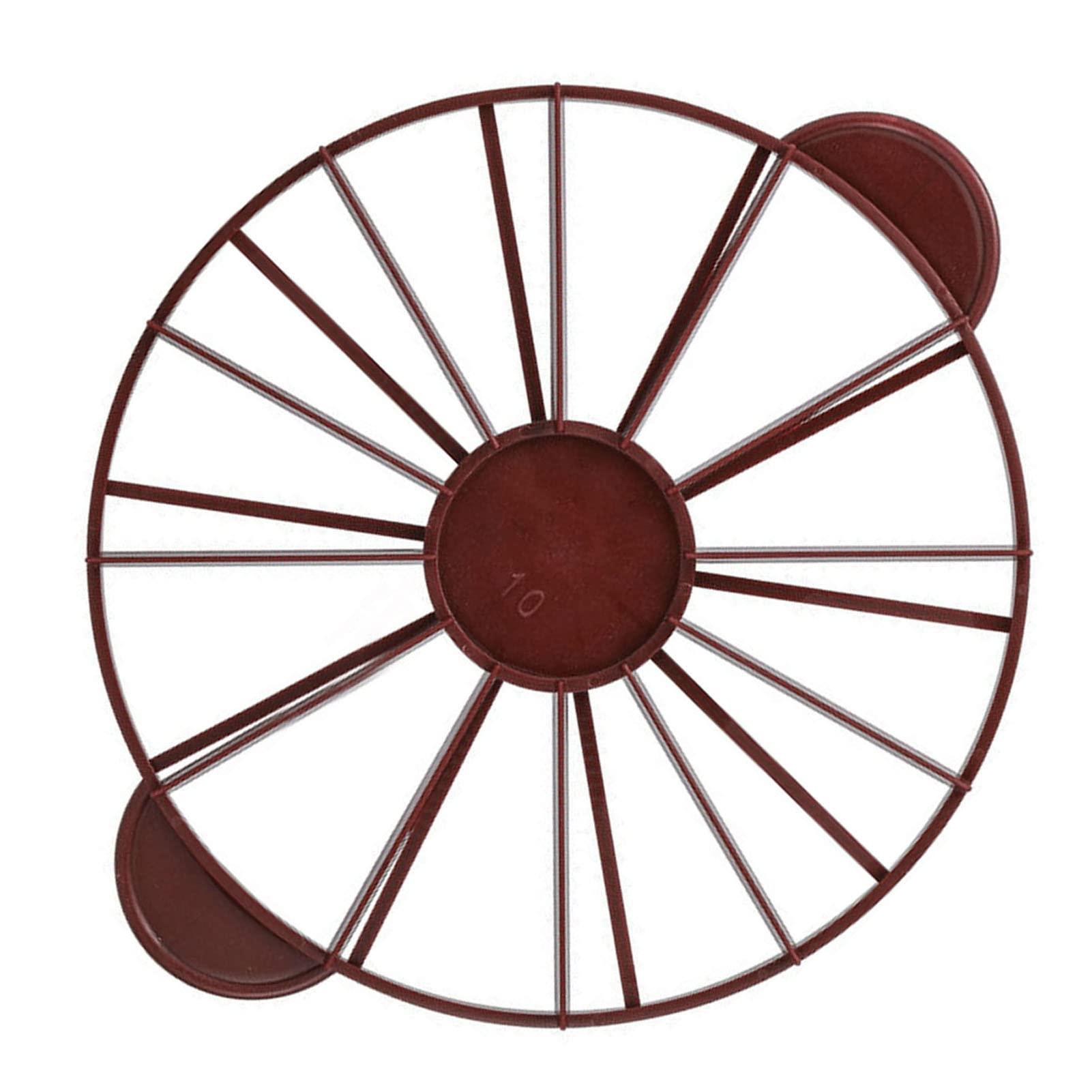 Yosoo Health Gear Yosoo Health Gear Cake Portion Marker, Cake Cutter Round 10/12 Piece, Cake Marker Equal Portion, Diameter 27cm, with Handle for Baking Mousse Pastry Cheese Birthday Wedding or Party (2)