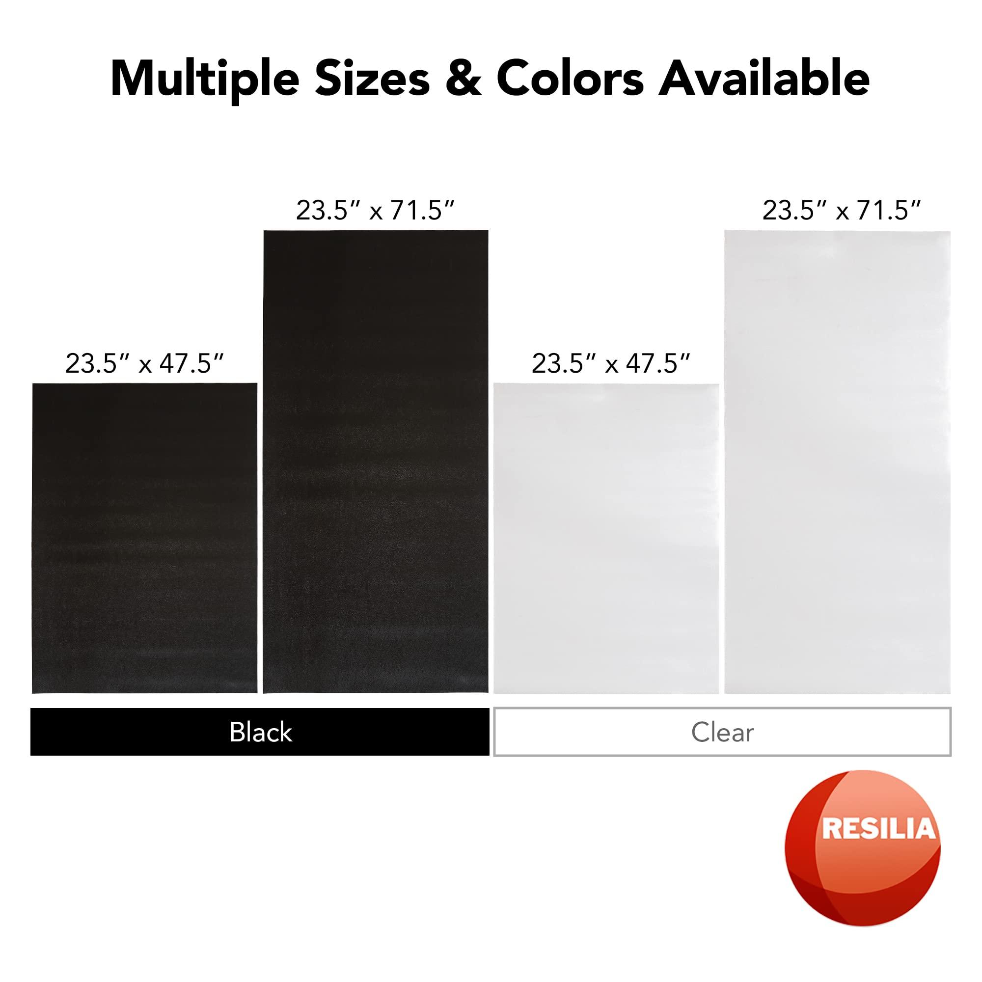 RESILIA Resilia Industrial Shelf Liner Set for Wire Shelving 4 Pack, 24 x 72 Heavy Duty Waterproof Liners, Custom Fit Clear Plastic Vinyl Covers for Kitchen, Bathroom, Pantry, & Garage Rack