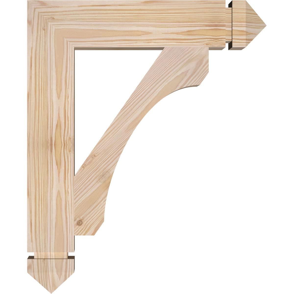 Ekena Millwork Ekena Millwork BKT04X18X22LEC03SDF Legacy Arts & Crafts Bracket, 18\"D x 22\"H, Smooth Douglas Fir