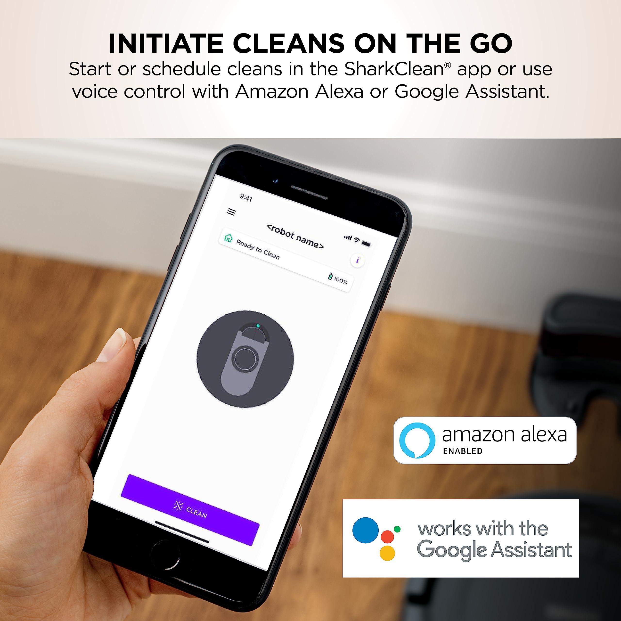 Shark Shark AV753 ION Robot Vacuum, Tri-Brush System, Wifi Connected, 120 Min Runtime, Works with Alexa, Multi Surface Cleaning, Grey