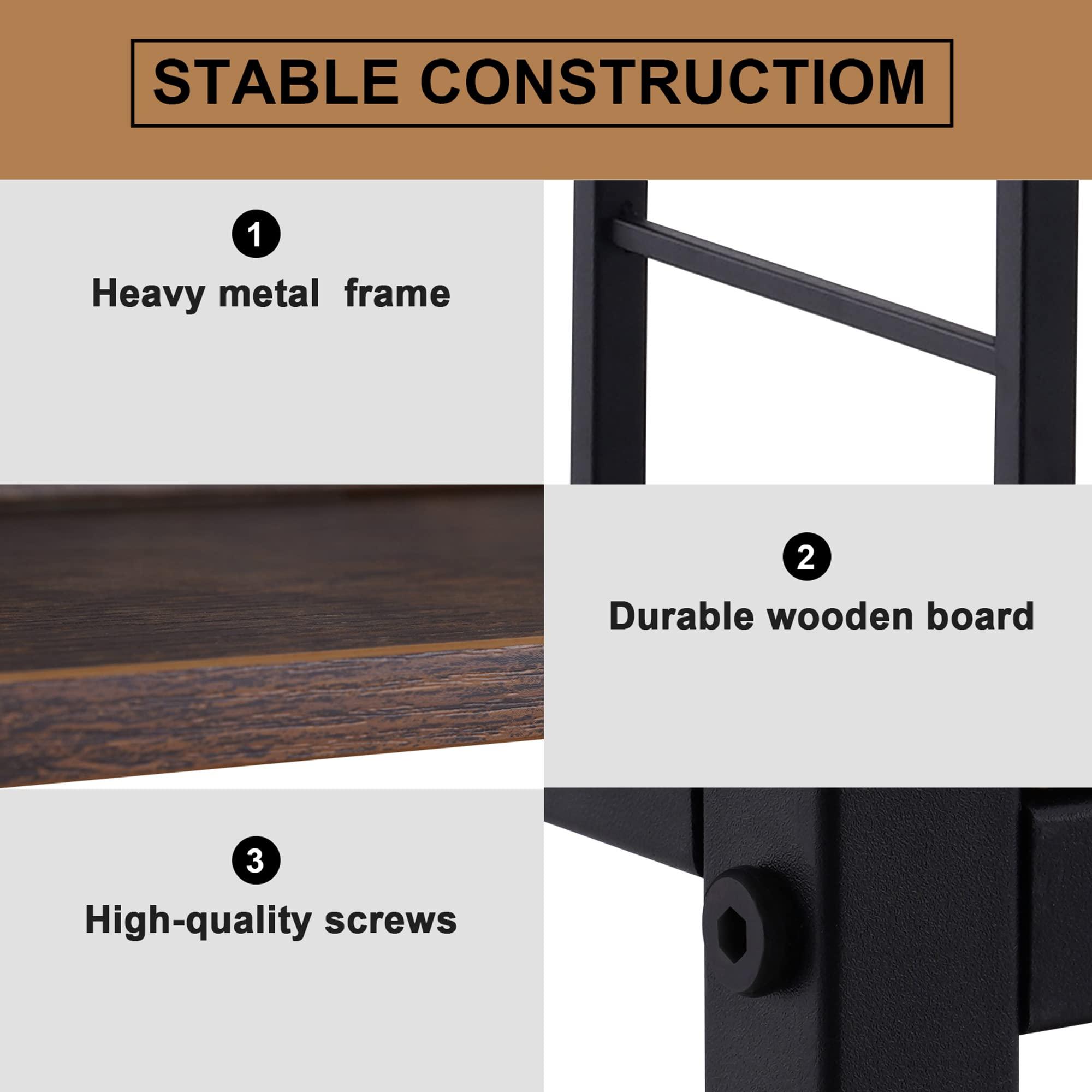 NAIYUFA NAIYUFA 5-Tier Kitchen Bakers Rack with Storage,Industrial Microwave Oven Stand,Kitchen Utility Storage Shelf,Free Standing Kitchen Utility Cart Storage Shelf Organizer with Hooks