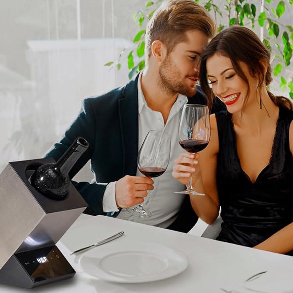 Cobalance Cobalance Wine Chiller Electric, Wine Chillers Bucket for 750ml Red & White Wine or Some Champagne,Stainless Steel Single Bottle Iceless Wine Cooler,Kitchen Bar RV Wine Accessory,Gift for Wine Lovers