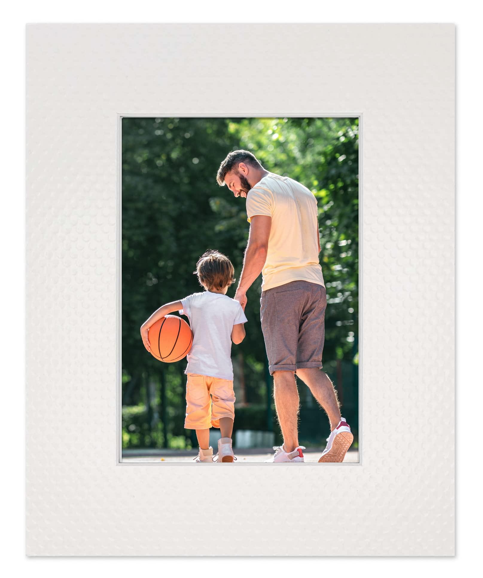 Poster Palooza 16x23 Mat Bevel Cut for 13x20 Photos - Acid Free Golf Ball Texture Precut Matboard - For Pictures, Photos, Framing - 4-ply Thickness