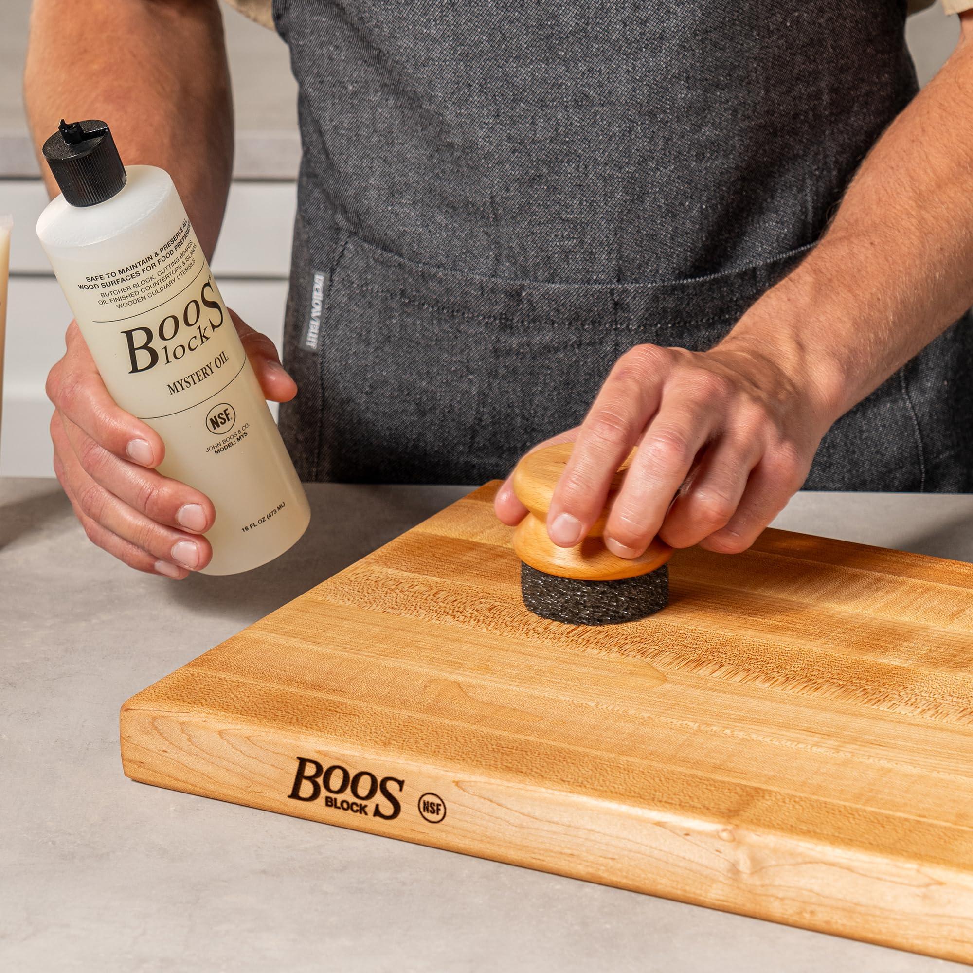 John Boos John Boos 3 Pack Boos Block Mystery Oil Moisture Care for Wood Kitchen Cutting Board, 16 Oz