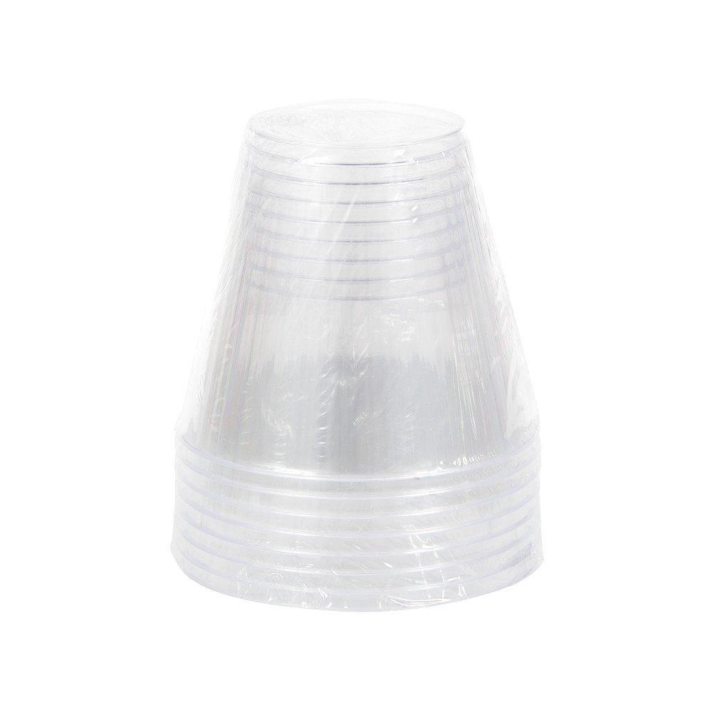 Party Central Club Pack of 96 Clear Reusable Fluted Tumbler Party Drinking Glasses 9oz